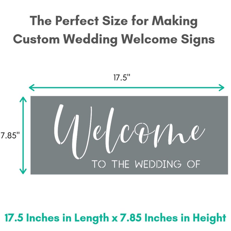 I Like That Lamp Wedding Letter Stencils: Set of 6 Reusable Alphabet Stencils for Custom DIY Wedding Decorations Easy Script Font - Image 4